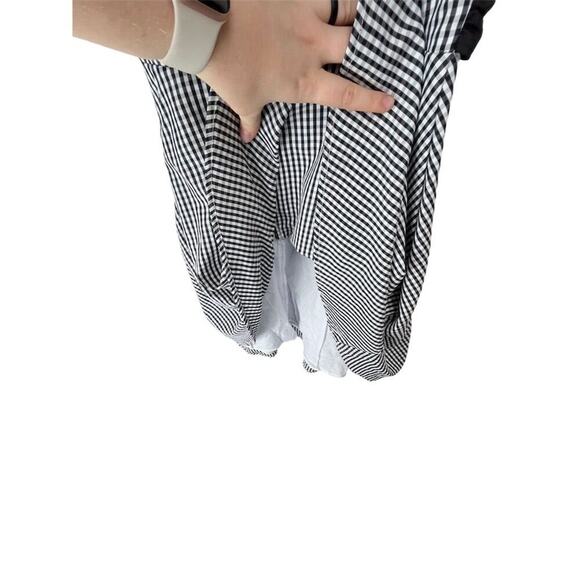 DO+BE Women's Gingham Mini Dress w/ Large Black Bow Size S  Sleeveless - Picture 5 of 7